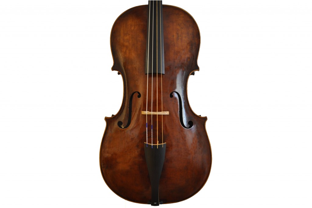 Barockcello nach Sympertus Niggel, Füssen (1778) (verkauft)Niggel-Cello-Decke